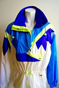 Vintage FERA Skiwear Women's Jacket  Sports Lined Multi-Color 100% Nylon Winter - Picture 1 of 9