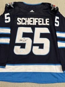 BECKETT COA MARK SCHEIFELE Signed Autographed Winnipeg Jets Hockey Jersey - Picture 1 of 2