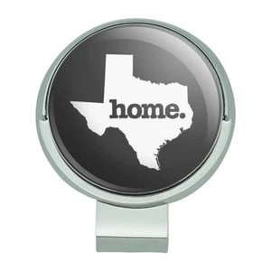 Texas TX Home State Solid Dark Gray Golf Hat Clip With Magnetic Ball Marker - Picture 1 of 6