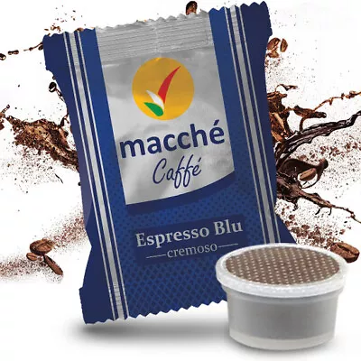 300 Capsule Compatibili Uno System Espresso Cap Macche Caffe Miscela Blu Cremoso • 57.31€