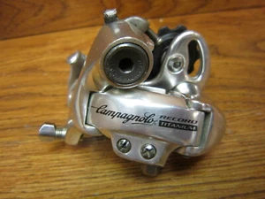 VINTAGE CAMPAGNOLO RECORD TITANIUM SHORT CAGE REAR DERAILLEUR - Picture 1 of 8
