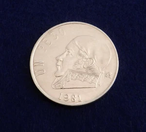 1981 Mexico Un 1 Peso - Nice Coin - See Pictures - Picture 1 of 2
