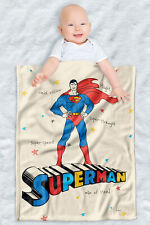 Superman Fleece Baby Blanket, 30"x40", Making A Superman