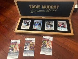 Eddie Murray Signed Topps Signature Series Porcelain Card Set –JSA uda 3 signed - Picture 1 of 9