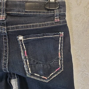 Daytrip Skinny Mädchen Jeans Größe 12 Stretch 28,5 Schrittlänge Stickerei Strass - Bild 1 von 10
