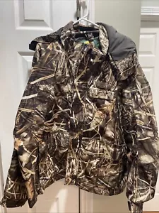 Cabelas Dry Plus Hunting Jacket Sz 2XL Advantage Max 4 HD Camo Thinsulate Coat - Picture 1 of 9