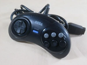 Mega drive fighting pad 6b controller SEGA black genesis game Japan tested jp - Picture 1 of 15