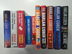 Lot of 10 Harlan Coben Books - Mixed Hardcover & Paperback Myron and more - Picture 1 of 3