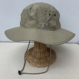 NEW Carhartt Breathable Lightweight Bucket Hat Carhartt Brown M/L Inside Pocket - Picture 1 of 7
