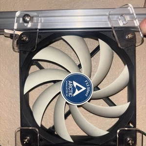 Arctic F12 PWM 120 mm PWM Case Fan Quiet Cooler Computer Black/White - Picture 1 of 4