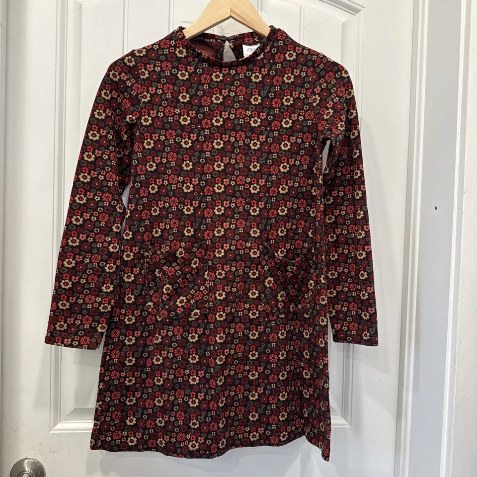 Zara Multi Color Floral Peasant Girls Dress Size 13-14 Boho Hippie Nature - Image 1 of 4