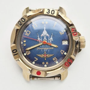 Vintage Vostok 2414A Amphibia Soviet wrists watch man Russian SOVIET FIGHTER - Picture 1 of 7