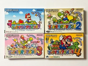 Super Mario Advance 1 2 3 4 Set Lot GBA Gameboy Advance Game Boy Action Japan JP - Picture 1 of 9