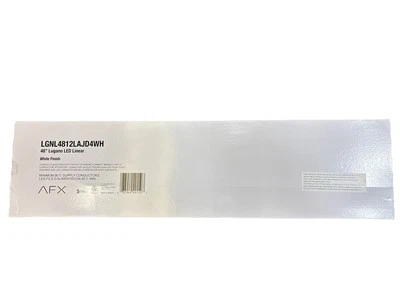 Iluminación AFX Lugano 1 Luz 48"x12" LED Al ras, Blanco/Blanco - LGNL4812LAJD4WH Foto 1 de 3