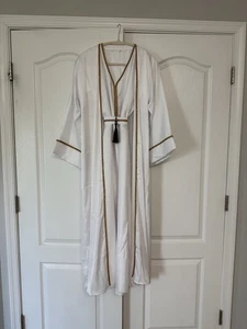 Moroccan Dubai Kaftans Farasha Abaya Dress Very Fancy Long Gown Size 52 Small - Picture 1 of 10
