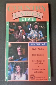 Country Ladies Live VHS OOP 1990 Kathy Mattea / Patty Loveless / Jeannie Riley - Picture 1 of 3
