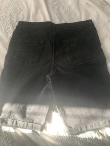 Black Stretch Crop Jeans Pep&Co Worn Once Size 16 - Picture 1 of 5