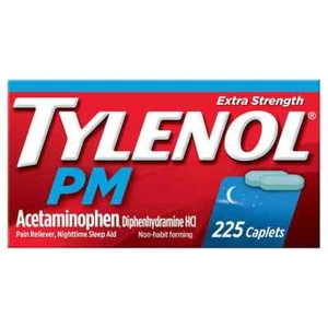 Tylenol PM Extra Strength Acetaminophen 500 Mg Pain Reliever & Sleep Aid, 225 Ct - Picture 1 of 1