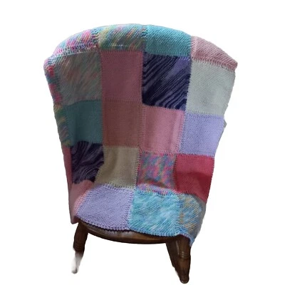 😇 Handmade Baby Child Blanket rug New Knitted Cot Acrylic 124*121 Multipurpose - image 1 of 4