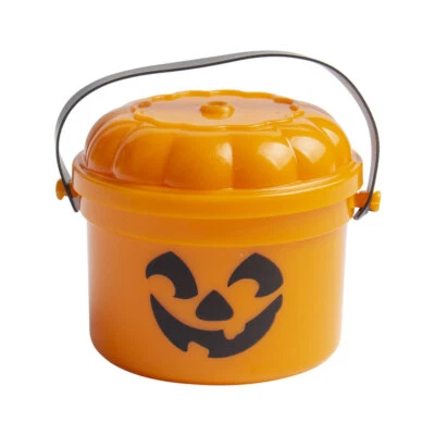 Cubo pequeño calabazas de Halloween lindo cubo de truco de calabaza TR Foto 1 de 4