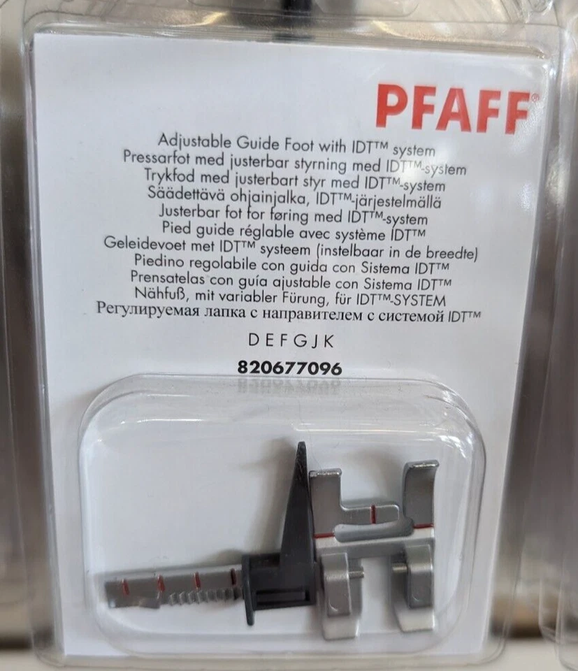 Pé guia ajustável PFAFF com sistema IDT - Imagem 1 de 1