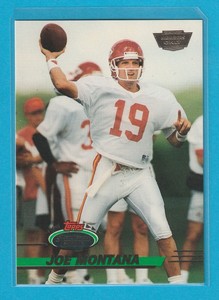 Joe Montana 1993 Topps Stadium Club "Members Only" #440 Kansas City Chiefs