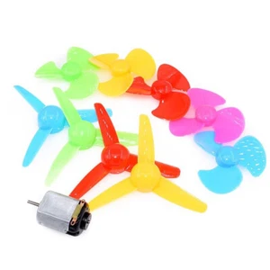 Small 130 Motor & Fan Kit DC 1-6V R130 Electric Motor DIY Toy Fan Car 50mm/80mm - Picture 1 of 31