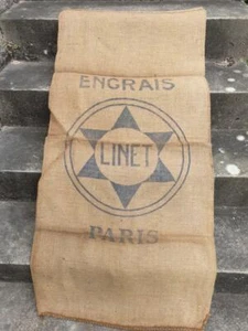 Sac en toile de jute - ancien sac en toile de jute - Photo 1/3
