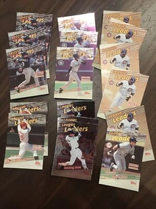 1999 Topps Baseball League Leaders Lot (jeter, Griffey, Sosa, Rodriguez) - Picture 1 of 2