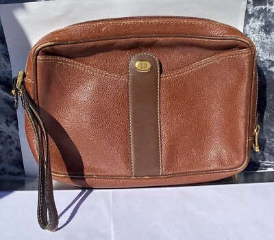 MUÑEQUERA VINTAGE AUTÉNTICA ALFRED DUNHILL PARA HOMBRE PIEL DE BECERRO USADA RARA Foto 1 de 4