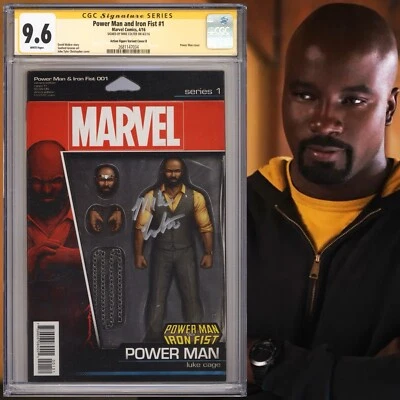 CGC 9.6 SS Power Man and Iron Fist #1 Variant signed by Mike Colter Luke Cage - Image 1 of 2