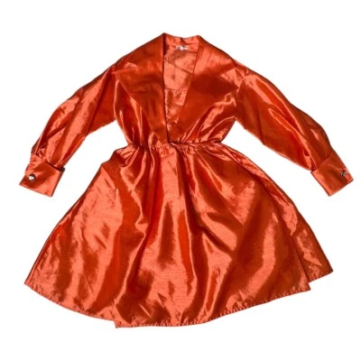 Vestido swing vintage neiman marcus naranja pin up Foto 1 de 4