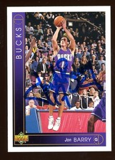 1993-94 Upper Deck JON BARRY Signed Card autograph AUTO BUCKS