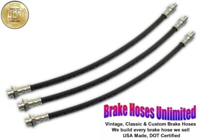 BRAKE HOSE SET Studebaker Truck 1/2 Ton - Models 5E5, 5E6, 5E7 - 1960 - Image 1 of 2