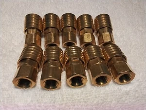 AIR QUICK CONNECT BRASS AIR FITTINGS - Picture 1 of 9