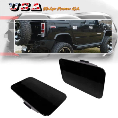 Smoked Lens Rear Bumper Reflectors Tail Light Lamps For 05-09 Hummer H2 15100038 - Image 1 of 4