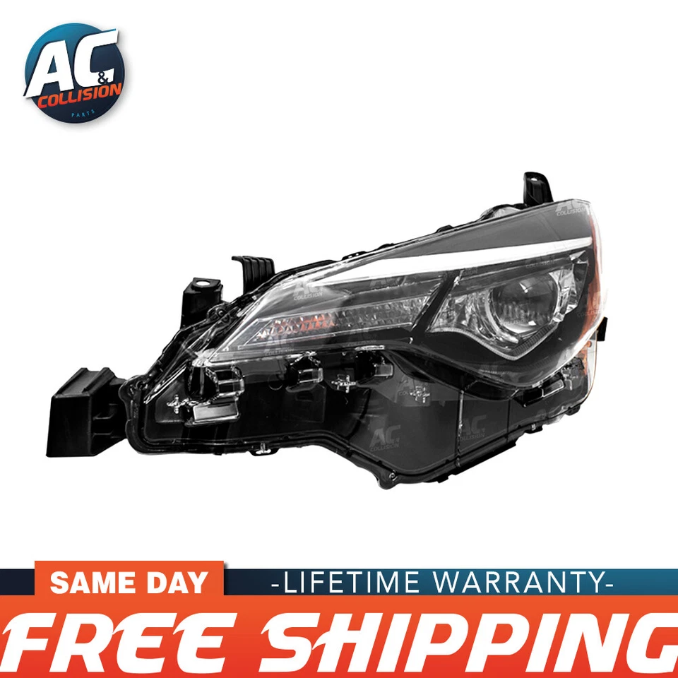 Conjunto de faros TYC lado del conductor izquierdo para 17 18 19 Toyota Corolla L/LE/LE ECO Foto 1 de 4