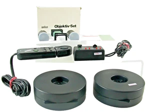 BRAUN 2,8/40 lens accessory slide projector Set timer focus Rund magazine - Bild 1 von 7