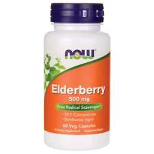 NOW Foods Elderberry 500 mg 60 Veg Caps