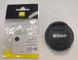 Nikon LC-52 52mm Snap-on Front Lens Cap Genuine Camera Cover Accessory NEW - Picture 1 of 6