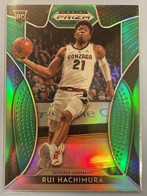 2019-20 Panini Prizm Draft Picks Green Holo Prizm Rui Hachimura Rookie Gonzaga - Image 1 of 2
