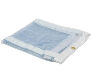 Clear Vinyl Tarps 22oz Vinyl, 24 MIL Thick, Fire Retardant, UV Resistant - Picture 1 of 21