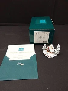 WDCC Enchanted Places Peter Wolf 1996 Ornament ~ NESTLED IN THE SNOW ~ Box COA - Picture 1 of 7