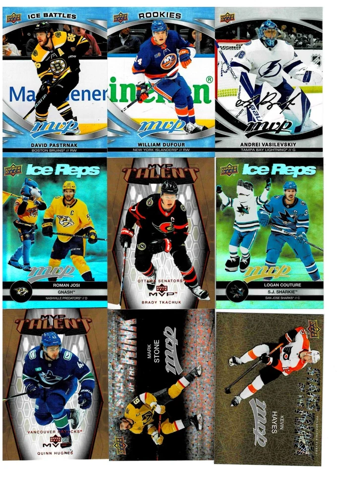 Single Card - 2023-24 Upper Deck MVP Hockey Insert/Parallel Cards - You Pick! - Image 1 of 1