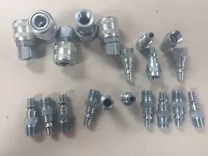 20 Pack MILTON 775 777 778 Air Hose Couplers A Style 1/4" Plugs Fittings Nipples - Picture 1 of 4