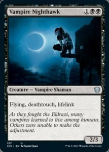 MTG - VAMPIRE NIGHTHAWK - Commander 2021 (U) - Picture 1 of 1