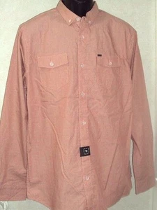 NWT RIP CURL DOBSON L/S MEN'S SHIRT BAKED APPLE MEDIUM Slim Fit FF76 RP$54.50 - Picture 1 of 3