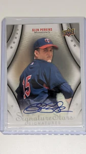 2009 Upper Deck Signature Stars Signatures Glen Perkins #163 Auto - Picture 1 of 2