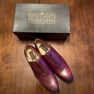 MERCANTI FIORENTINI Made In Italy Wholecut Bordeaux 13M MSRP $295 New With Box