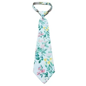 NWT Janie and Jack neck tie boys 2-5 years old white floral preppy Easter church - Picture 1 of 7